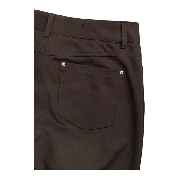 INC Womens Size 2 Brown Rayon Blend Stretch Slim Low Rise Pants 29" Inseam - Picture 3 of 5